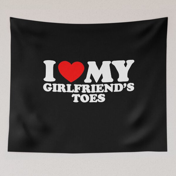 Item preview, I Heart My Girlfriend's Toes designed and sold by Alluka Brand.