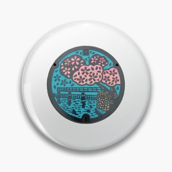 Item preview, Hamura City ver. 2, Tokyo manhole cover designed and sold by blahdeedah.