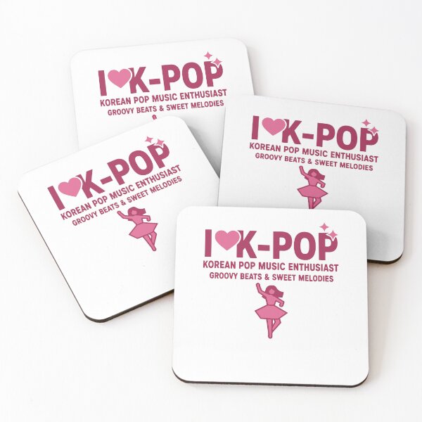Item preview, I Love K-Pop Korean Pop Music Enthusiast Groovy designed and sold by LuminOrb.