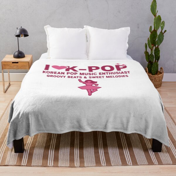 Item preview, I Love K-Pop Korean Pop Music Enthusiast Groovy designed and sold by LuminOrb.