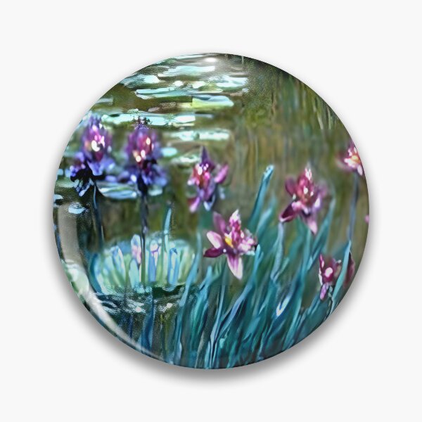 Item preview, Irises and Water Lilies in the Garden at Giverny designed and sold by artdesignsnow.