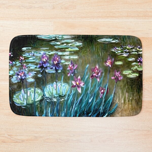 Item preview, Irises and Water Lilies in the Garden at Giverny designed and sold by artdesignsnow.