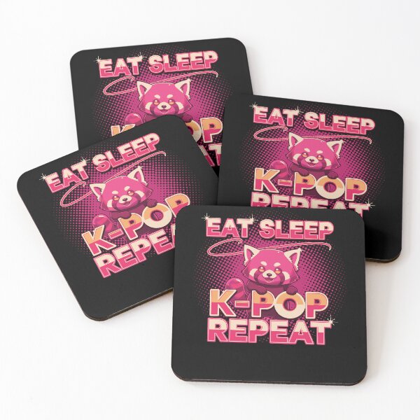 Item preview, Eat Sleep K-Pop Repeat Cute Korean Music Anime designed and sold by LuminOrb.