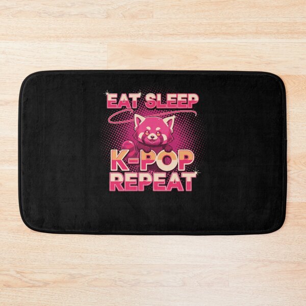 Item preview, Eat Sleep K-Pop Repeat Cute Korean Music Anime designed and sold by LuminOrb.