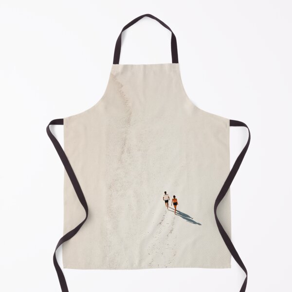 Item preview, The Beach Walk - Soft Beige Landscape with Two Walkers designed and sold by Rogervdb.
