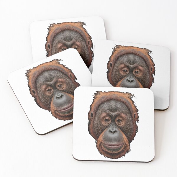 Item preview, orangutan head, painting optics designed and sold by Kirei-Lily.