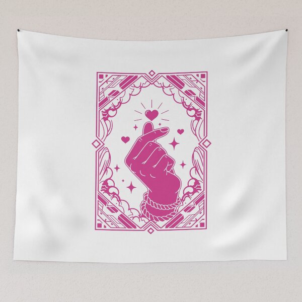 Item preview, Kpop Korean Music Cute Finger Heart Love Korea designed and sold by LuminOrb.