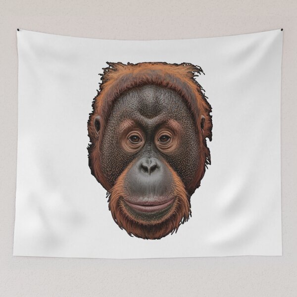 Item preview, orangutan head, painting optics designed and sold by Kirei-Lily.