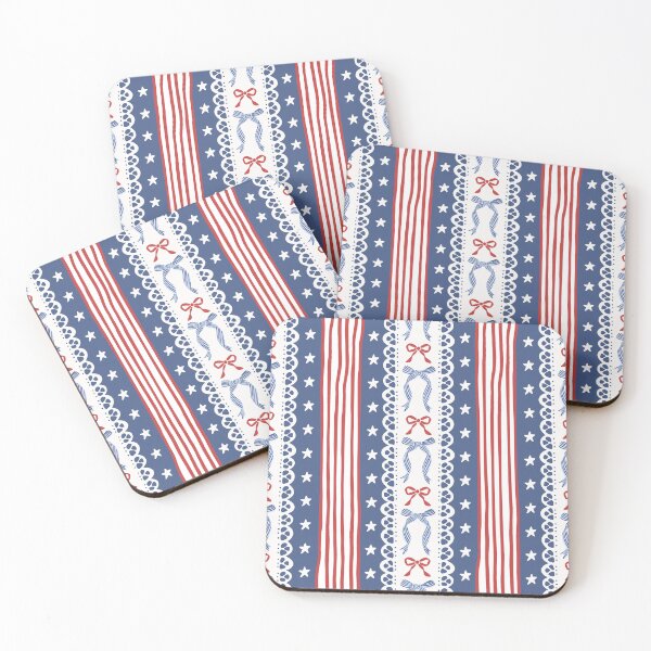Item preview, US Independence Day Hand Drawn Seamless Pattern designed and sold by Retro Street Studios.