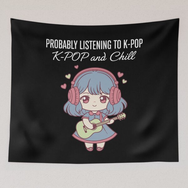 Item preview, Probably Listening To K-Pop and Chill Korean Music designed and sold by LuminOrb.