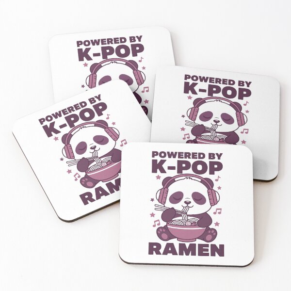 Item preview, Powered By K-Pop Ramen Cute Kpop Korean Music designed and sold by LuminOrb.