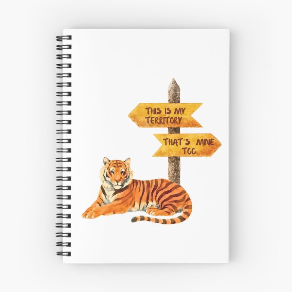 Item preview, My Territory - Funny Sassy Watercolor Tiger Sticker designed and sold by ekmusafir.
