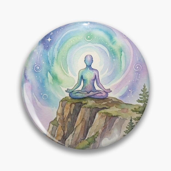 Item preview, Awaken Your Soul - Vintage 70s Big Sur Meditation Retreat Poster designed and sold by Cozy-Old-Pub.