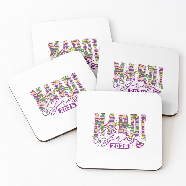 Item preview, Mardi Gras 2026 Celebration — Colorful Carnival Typography and Mask Art designed and sold by Colorful-Garden.
