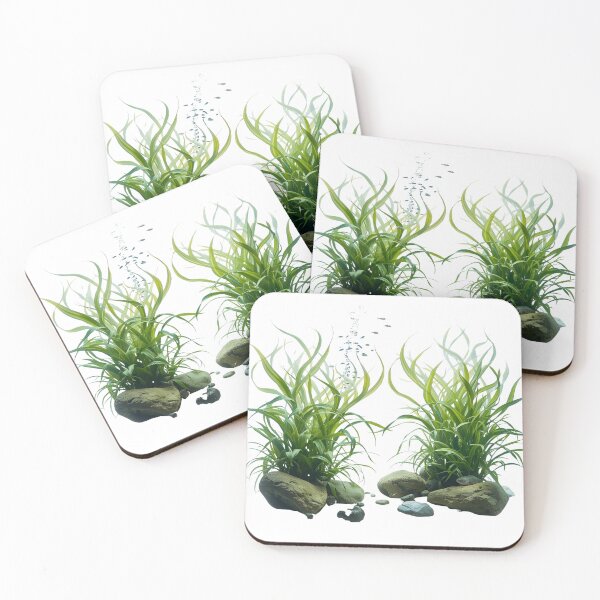 Item preview, Underwater Garden Illustration – Magical Ocean Flora designed and sold by catcurio.