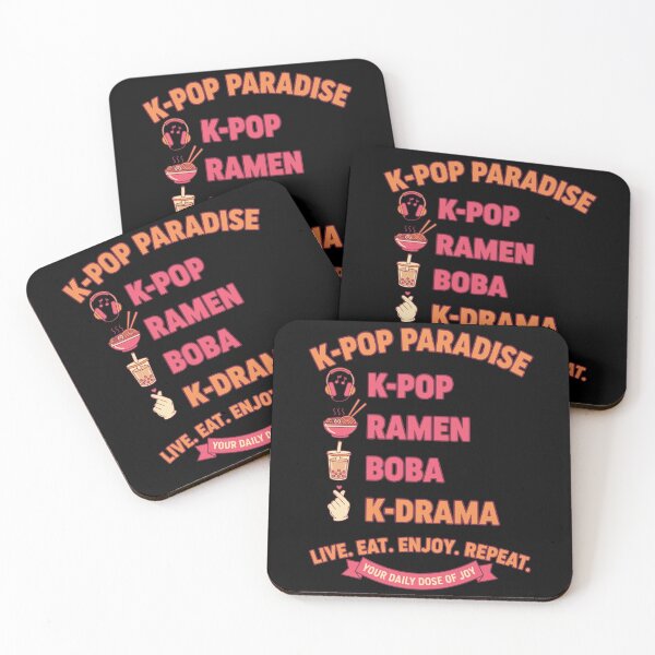 Item preview, K-Pop Paradise Ramen Boba K Drama Live Eat Enjoy designed and sold by LuminOrb.