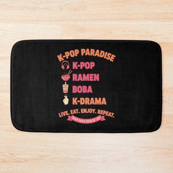 Item preview, K-Pop Paradise Ramen Boba K Drama Live Eat Enjoy designed and sold by LuminOrb.