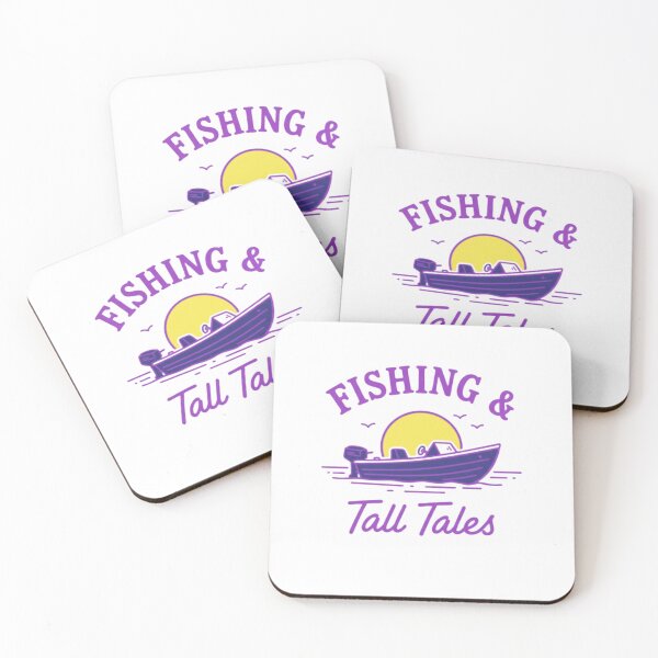 Item preview, Fishing & Tall Tales — Retro Sunset Boat Illustration | Minimalist Outdoor Adventure designed and sold by Colorful-Garden.