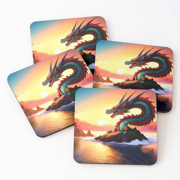 Item preview, Colorful Dragon Wallcovering Tapestry, duvet cover, throw blanket, shower curtain designed and sold by CharlottePlaceArt.