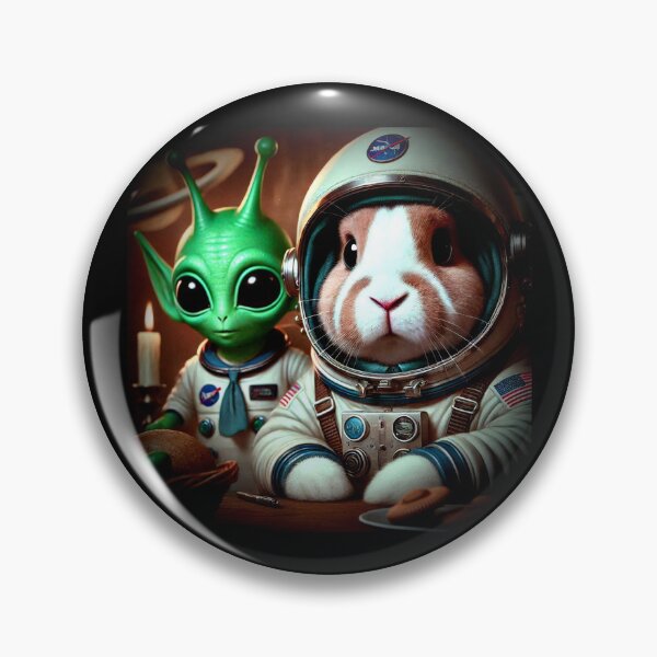 Artikelvorschau, „Kaninchen und außerirdische Astronauten – Kosmische Dinner-Kunst“ entworfen und verkauft von Dogandesighn.