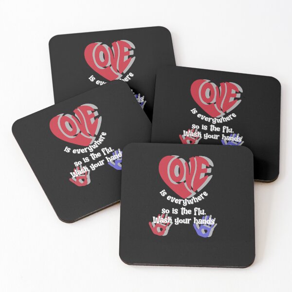 Item preview, Love is Everywhere So is The Flu Wash Your Hands designed and sold by ChrisPrints.