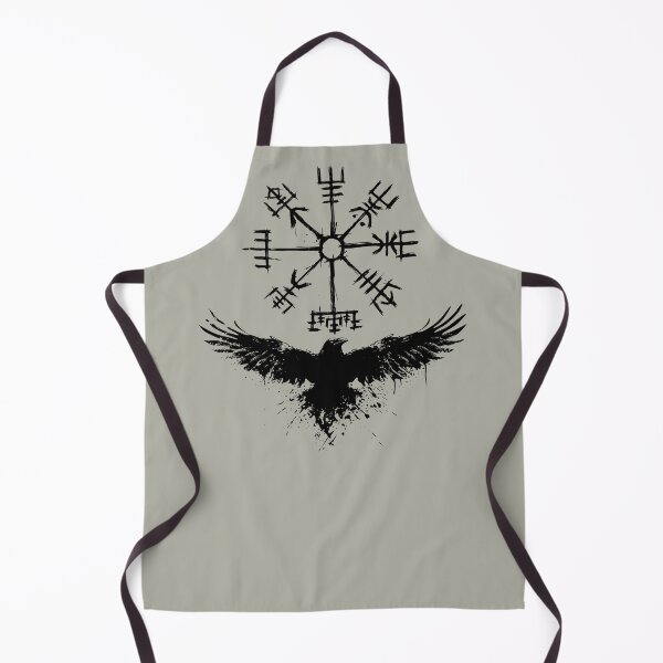 Item preview, Raven with Vegvísir Norse Mythology Symbol Art designed and sold by Beltschazar.