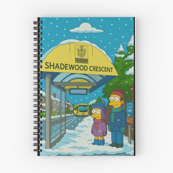 Item preview, Shadewood Crescent Bus Shelter, Grappenhall in Winter, Warrington, WA4 designed and sold by Local gifts from HotpixUK .
