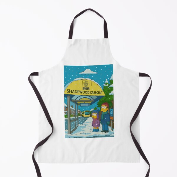 Item preview, Shadewood Crescent Bus Shelter, Grappenhall in Winter, Warrington, WA4 designed and sold by Local gifts from HotpixUK .