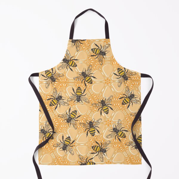 Item preview, honey hive floral apricot orange designed and sold by scrummy.
