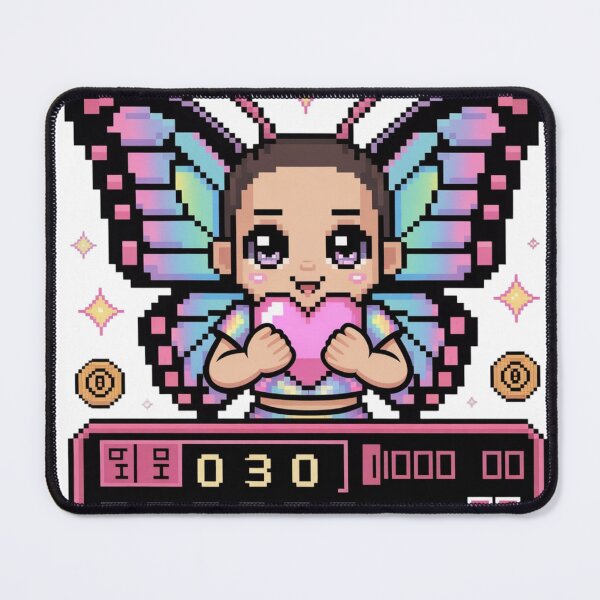 Item preview, Pixel 8-Bit Y2K Chibi Butterfly Sprite - Cute Heart Holder Retro Game designed and sold by mo-carnival.