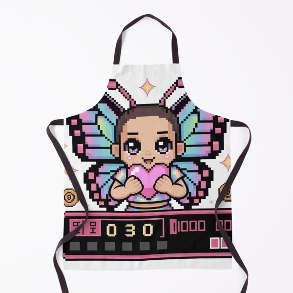 Item preview, Pixel 8-Bit Y2K Chibi Butterfly Sprite - Cute Heart Holder Retro Game designed and sold by mo-carnival.