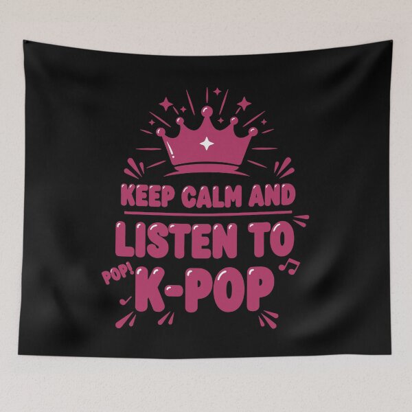 Item preview, Keep Calm And Listen To K-Pop Korean Music Cute designed and sold by LuminOrb.