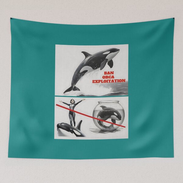 Item preview, Ban Orca Exploitation – Powerful Anti-Captivity Statement for Ethical Ocean Advocacy T-Shirt designed and sold by Pawethic Prints Studio.