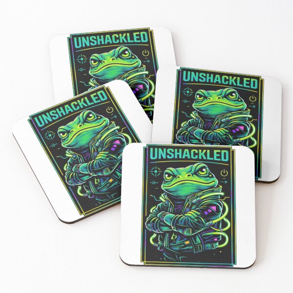Item preview, Unshackled Neon Cyber Frog designed and sold by the-dovlat.