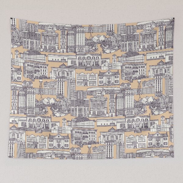 Item preview, Greenville SC toile mulberry sand designed and sold by scrummy.