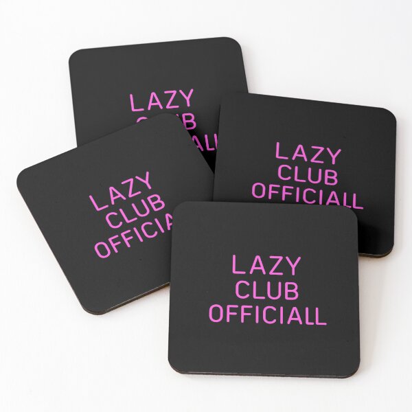Item preview, Lazy Club Official | Minimalist Low Energy Humor Design designed and sold by Timeless Junction.