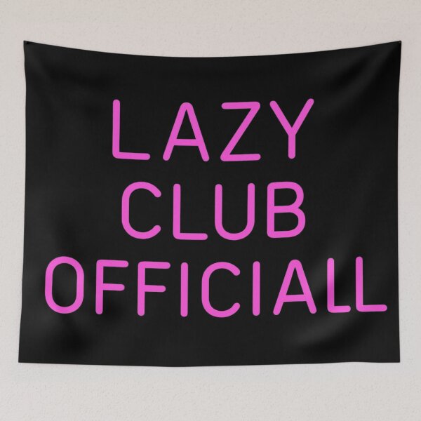 Item preview, Lazy Club Official | Minimalist Low Energy Humor Design designed and sold by Timeless Junction.