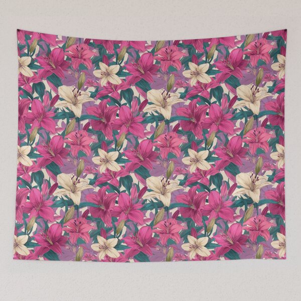 Item preview, Ornamental Lilies Flower  - Birthday Flower Pattern  - Retirement Gifts designed and sold by RoyalStarsPatts.