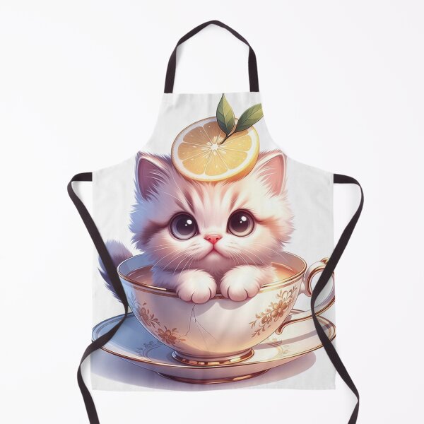 Item preview, Adorable Chibi Kitten in a Tea Cup designed and sold by mijokij11.