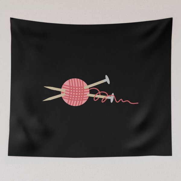 Item preview, Pink ball of yarn with knitting needles designed and sold by wfrucmcks24.