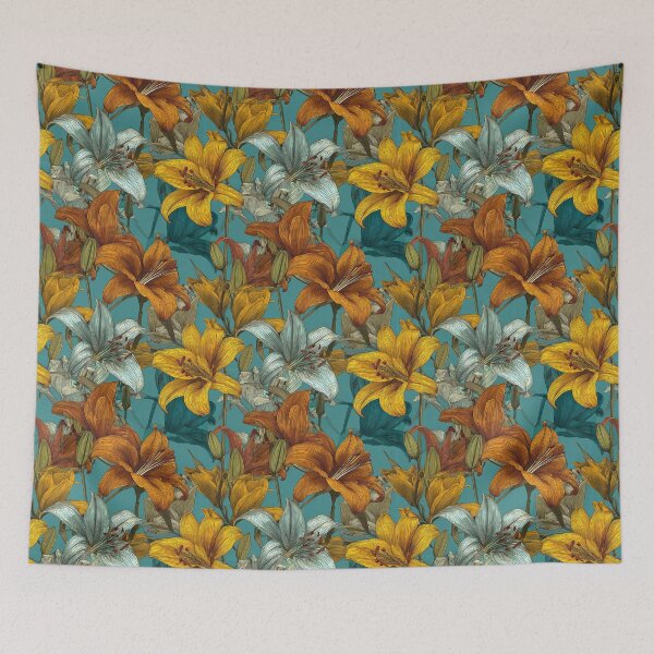 Item preview, Elegant Lilies Print - Flower Floral Pattern  - Retirement Gifts For Grandpa designed and sold by RoyalStarsPatts.