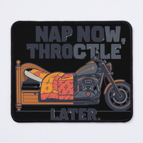Item preview, Funny Nap Day Motorcyclist Design – Biker Nap Humor designed and sold by YourTrendyTees.