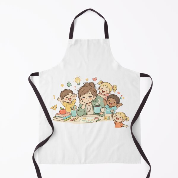 Item preview, Tired but Loving Childhood Educator – Cute Funny Preschool Teacher Illustration designed and sold by KivaroArt.