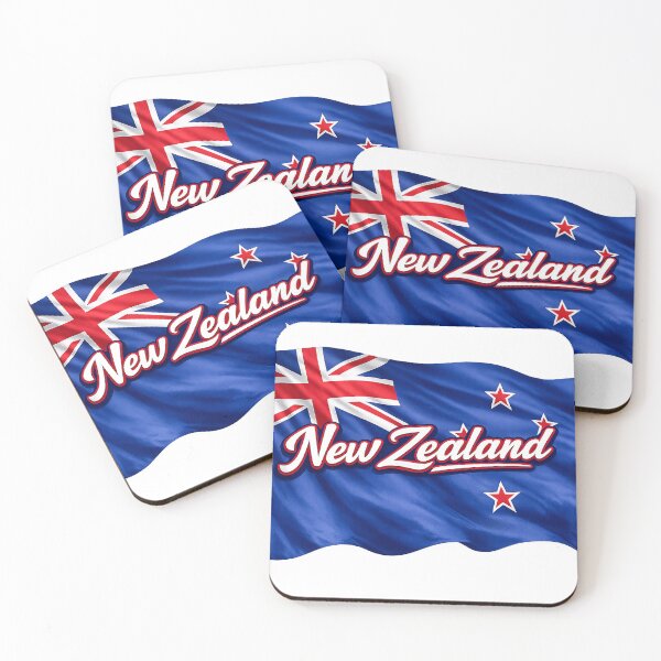 Item preview, New Zealand Flag Design – Kiwi Pride Script Typography designed and sold by GarnerSupplyCo.