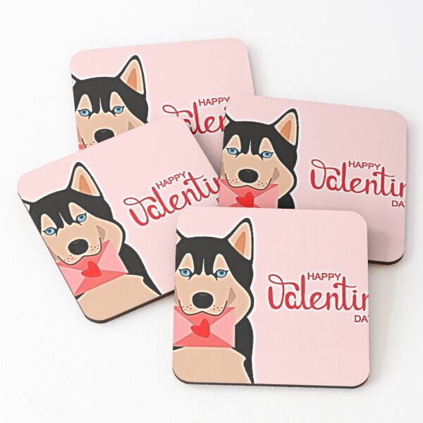 Item preview, Cute Husky Design for Valentine Day designed and sold by NoxLand.