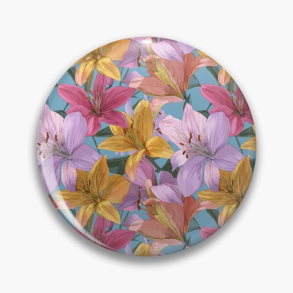 Item preview, Bold Lilies Texture  - Birth Flower Pattern  - Retirement Gifts For Dad designed and sold by RoyalStarsPatts.