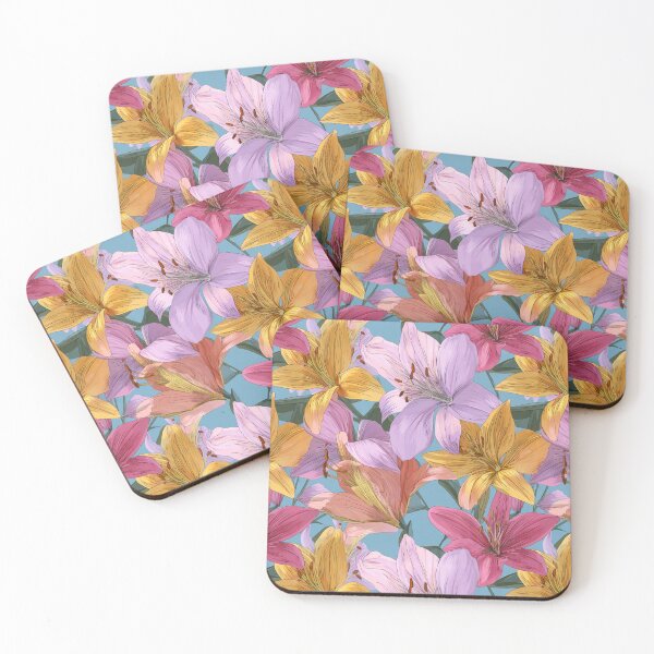 Item preview, Bold Lilies Texture  - Birth Flower Pattern  - Retirement Gifts For Dad designed and sold by RoyalStarsPatts.