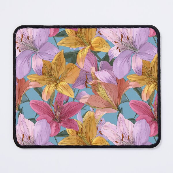 Item preview, Bold Lilies Texture - Birth Flower Pattern - Retirement Gifts For Dad designed and sold by RoyalStarsPatts.