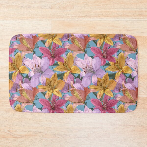 Item preview, Bold Lilies Texture  - Birth Flower Pattern  - Retirement Gifts For Dad designed and sold by RoyalStarsPatts.