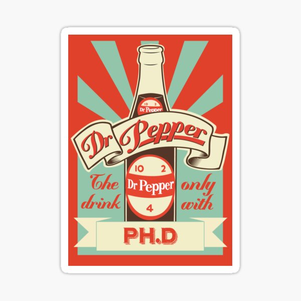 Dr. Pepper Vintage Sticker